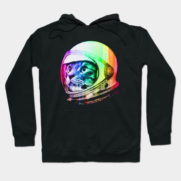 Astronaut Space Cat Hoodie by robotface